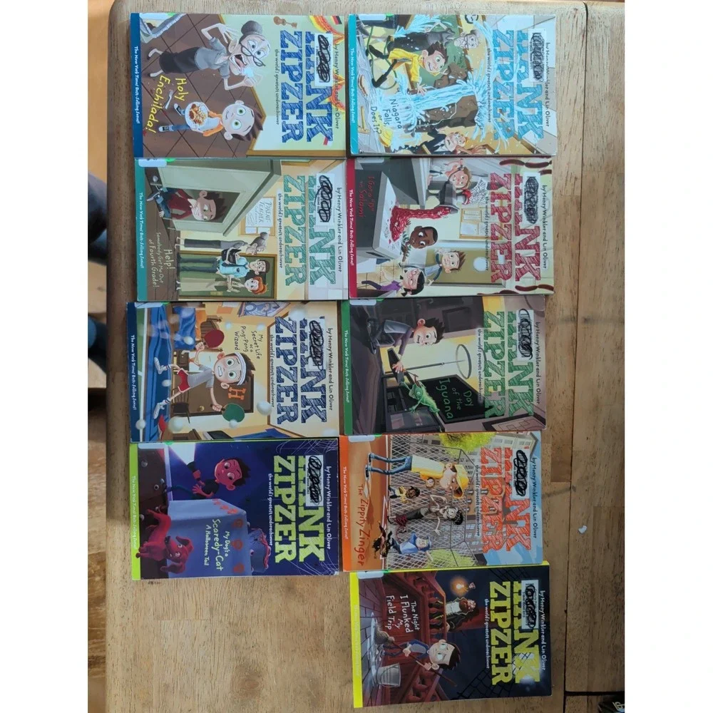 Hank Zipzer Henry Winkler Lin Oliver Books 1-10 Paperback Lot Mid Leve Missing 9